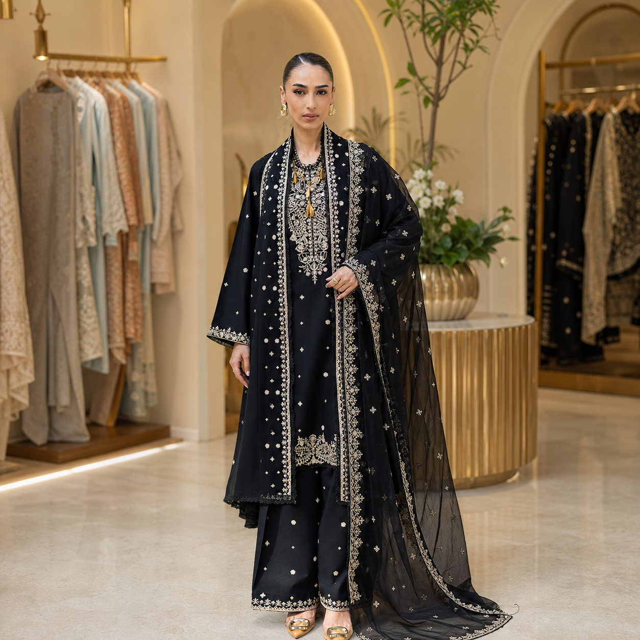 BATIK Premium Embroidered Lawn 3 Piece Suit 2026 | Luxury Chiffon Dupatta | Summer Collection | BK-189333