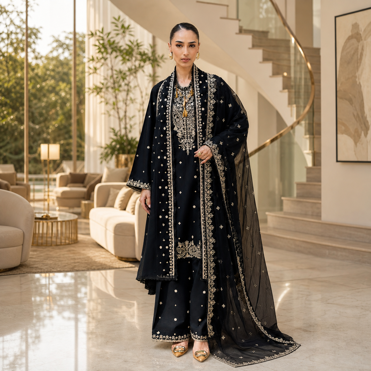 BATIK Premium Embroidered Lawn 3 Piece Suit 2026 | Luxury Chiffon Dupatta | Summer Collection | BK-189333