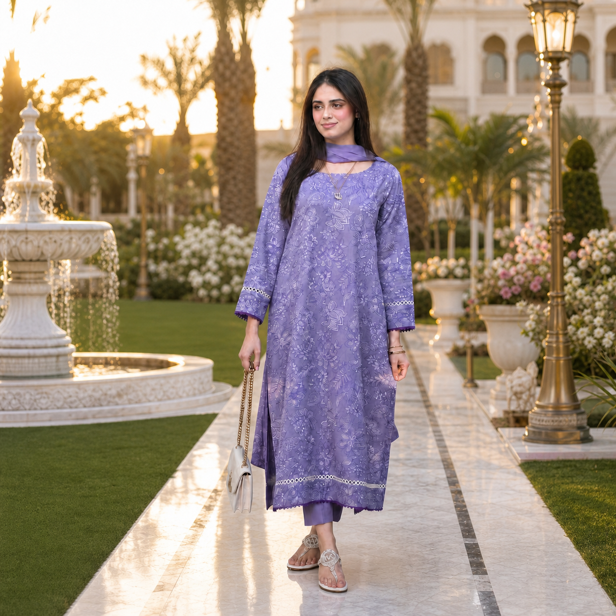 BAREEZ'E Premium Embroidered Lawn 3 Piece Suit 2026 | Luxury Chiffon Dupatta | Summer Collection | BR-103333