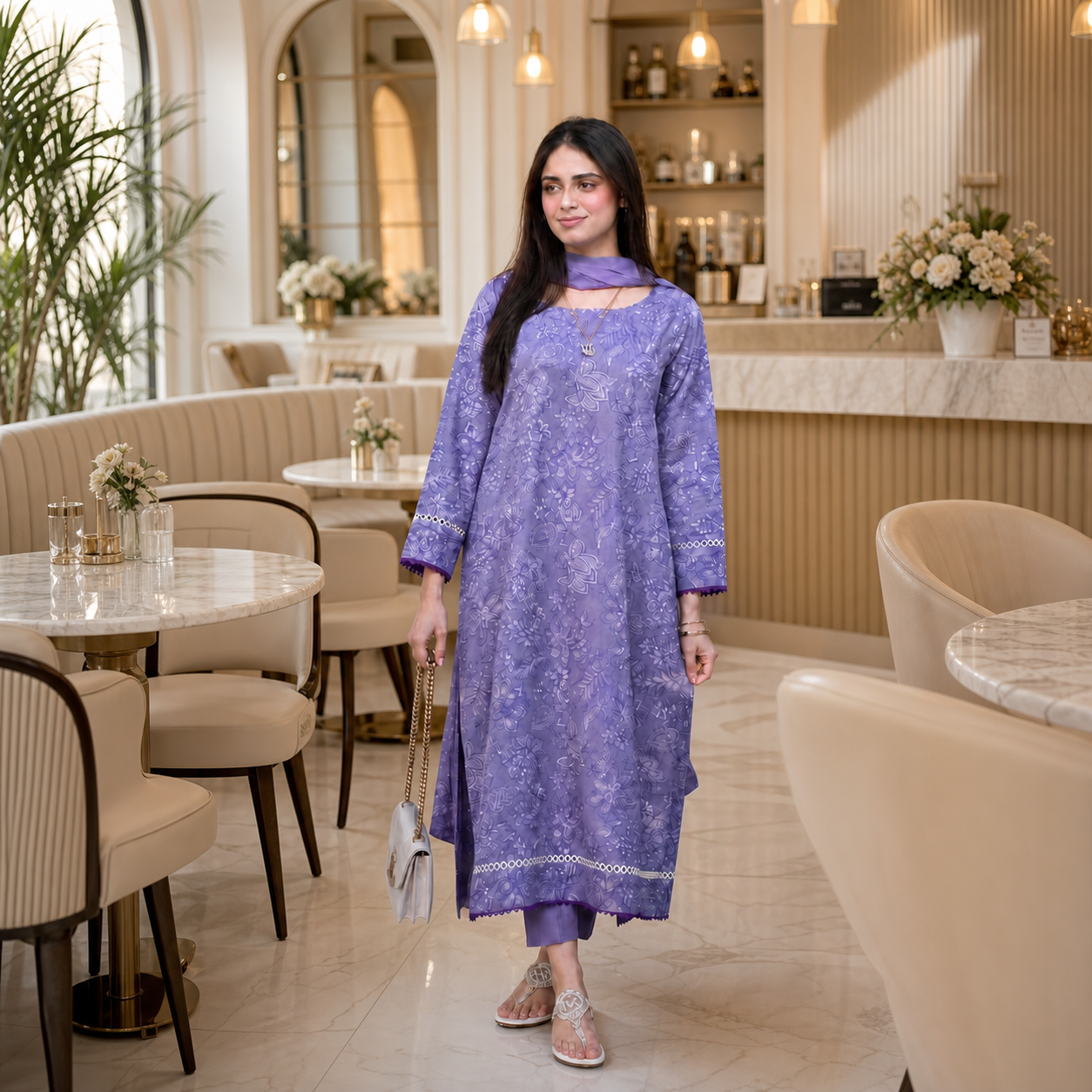 BAREEZ'E Premium Embroidered Lawn 3 Piece Suit 2026 | Luxury Chiffon Dupatta | Summer Collection | BR-103333