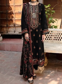 Belliza Fashion W189 Embroidered Marina 3 Piece Suit with Embroidered Shawl