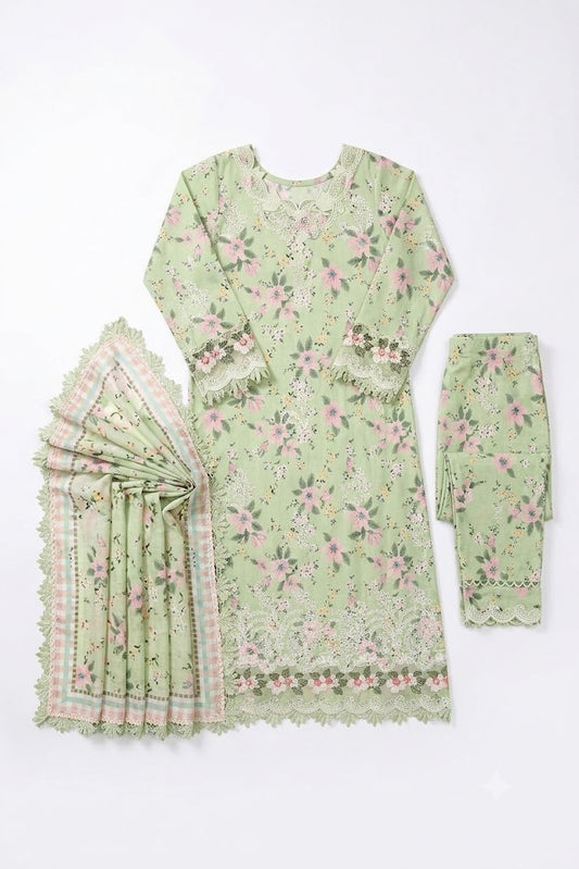 ANEELA'S Summer Lawn 3 Piece Embroidered & Digital Printed Suit 2026