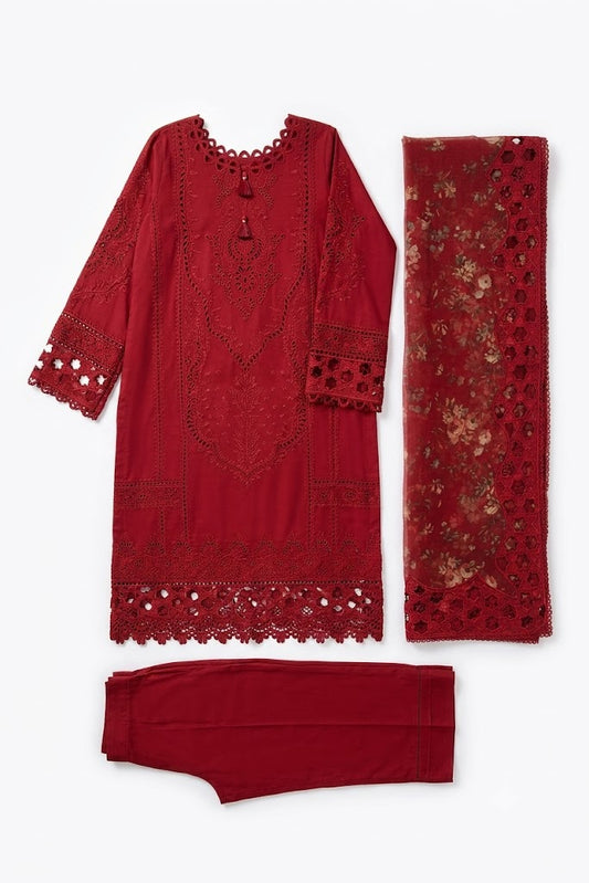 QALAMKAR QL 84333 Embroidered 3 Piece Lawn Suit | Summer Collection 2026