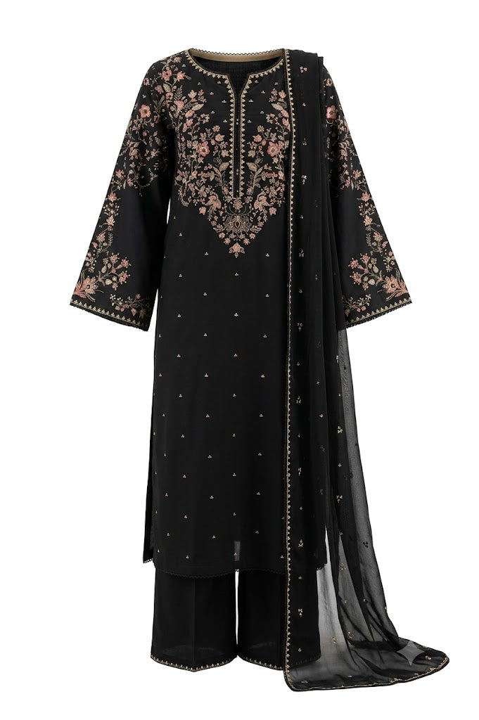 ANEELA'S Summer Lawn 3 Piece Embroidered & Digital Printed Suit 2026