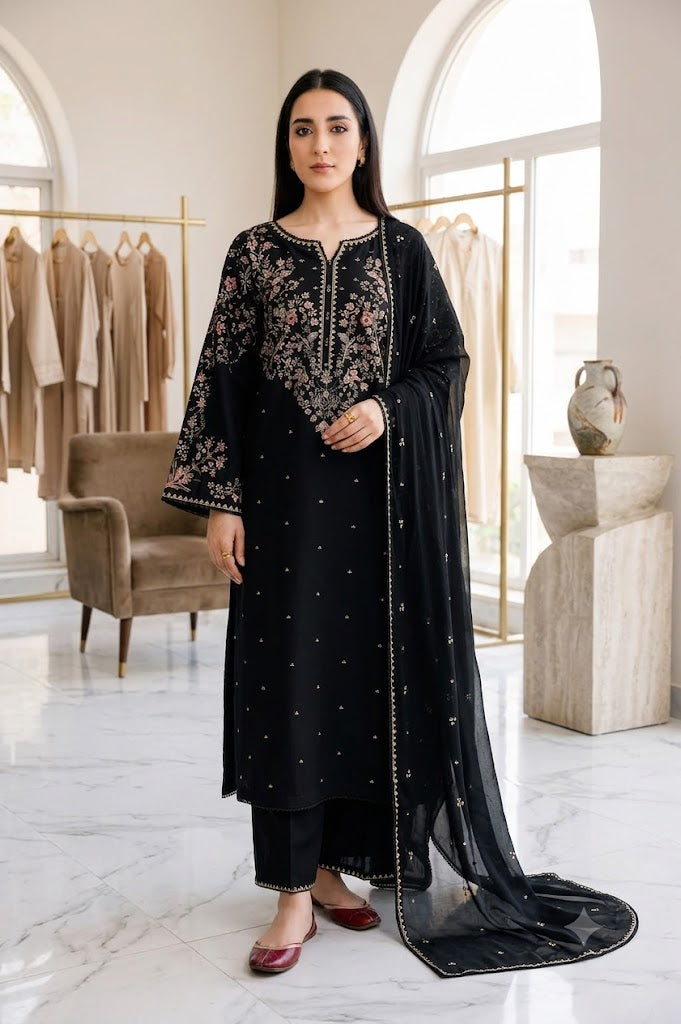 ANEELA'S Summer Lawn 3 Piece Embroidered & Digital Printed Suit 2026