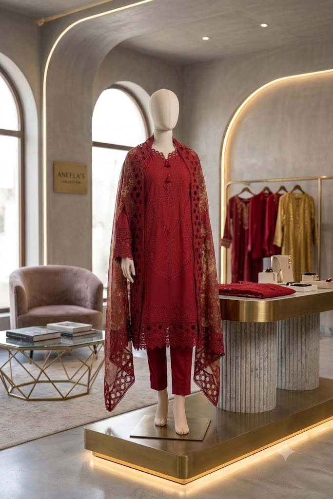 QALAMKAR QL 84333 Embroidered 3 Piece Lawn Suit | Summer Collection 2026