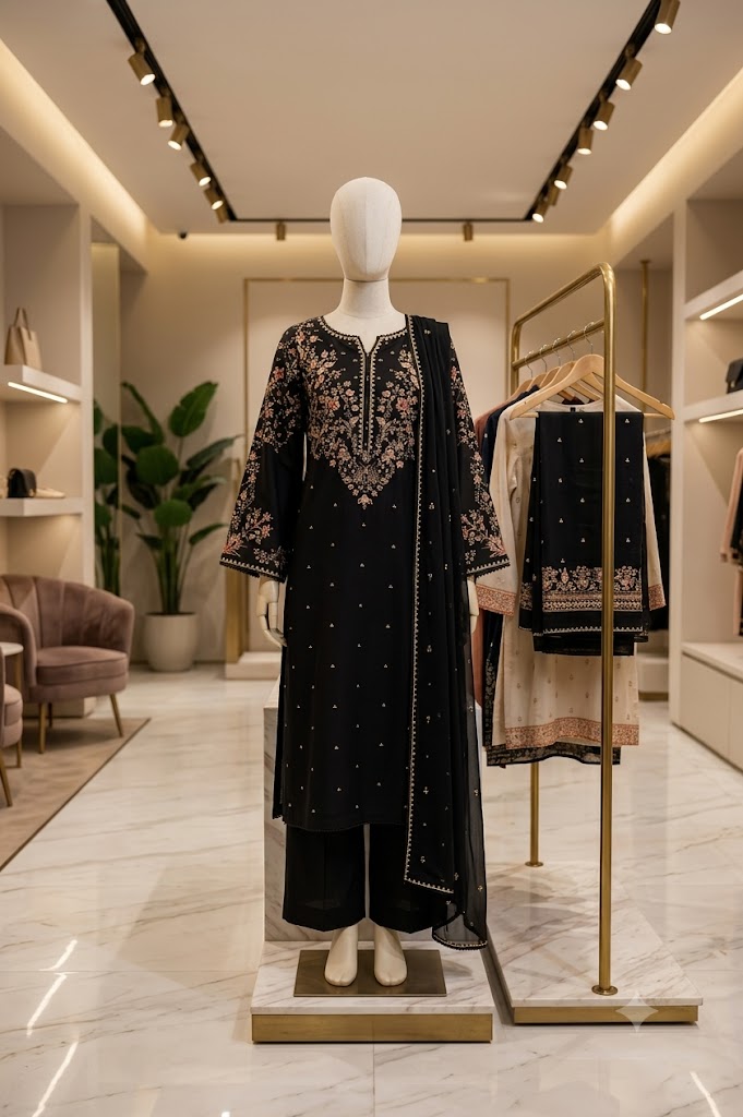 ANEELA'S Summer Lawn 3 Piece Embroidered & Digital Printed Suit 2026