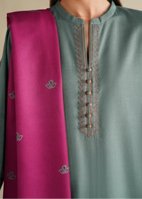 Belliza Fashion S1325 Embroidered Lawn 3 Piece Suit with Printed Dupatta
