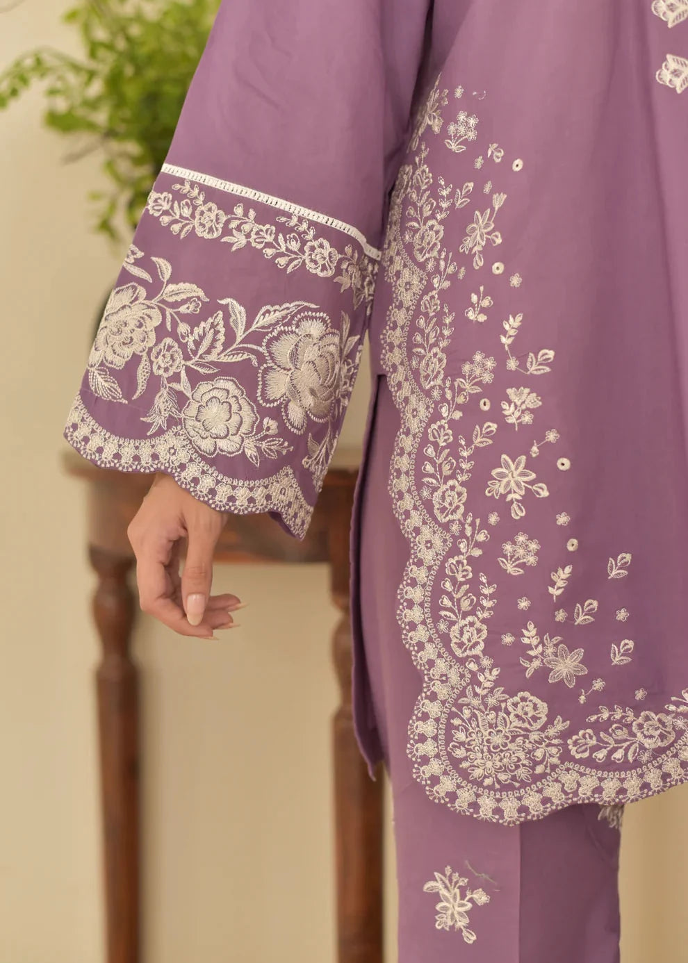 Belliza Fashion Solace Embroidered Winter Cotton 3 Piece Suit