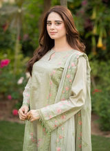 Belliza Fashion LNF 53 Pista Green Chikankari Embroidered Lawn 3 Piece Suit