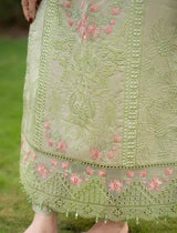 Belliza Fashion LNF 53 Pista Green Chikankari Embroidered Lawn 3 Piece Suit