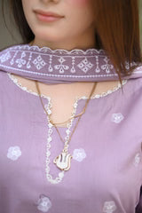 Belliza Fashion LNF 56 Pastel Lilac Chikankari Embroidered Lawn 3 Piece Suit