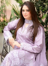 Belliza Fashion LNF 56 Pastel Lilac Chikankari Embroidered Lawn 3 Piece Suit