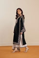 Belliza Fashion CD-03 Black & White Embroidered Silk 3 Piece Suit