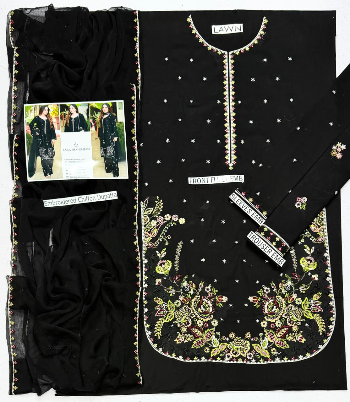 COCO by Zara Shahjahan Summer Lawn Collection 2026 Premium Embroidered 3 Piece Suit | Belliza Fashion